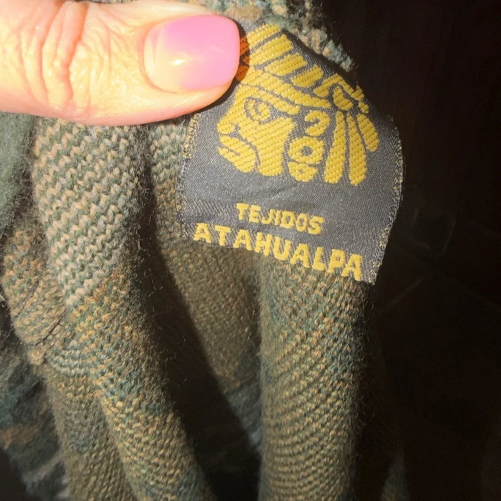 Atahualpa Tejidos Green & Olive Woven Cardigan